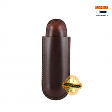 CLASSIC LEATHER CIGAR CASE - COFFEE BROWN - SINGLE CLASSIC LEATHER CIGAR CASE - COFFEE BROWN - SINGLE