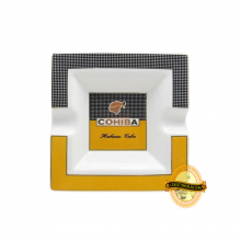 LARGE CERAMIC CIGAR ASHTRAY - 2 RESTS WITH CHB LOGO
