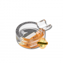 PERSONAL CRYSTAL GLASS ASHTRAY - CLEAR CHB LOGO