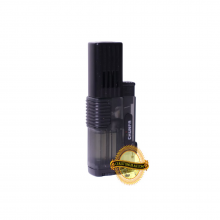 SINGLE POWER TORCH LIGHTER WITH PUNCH - CHUNFA BLACK